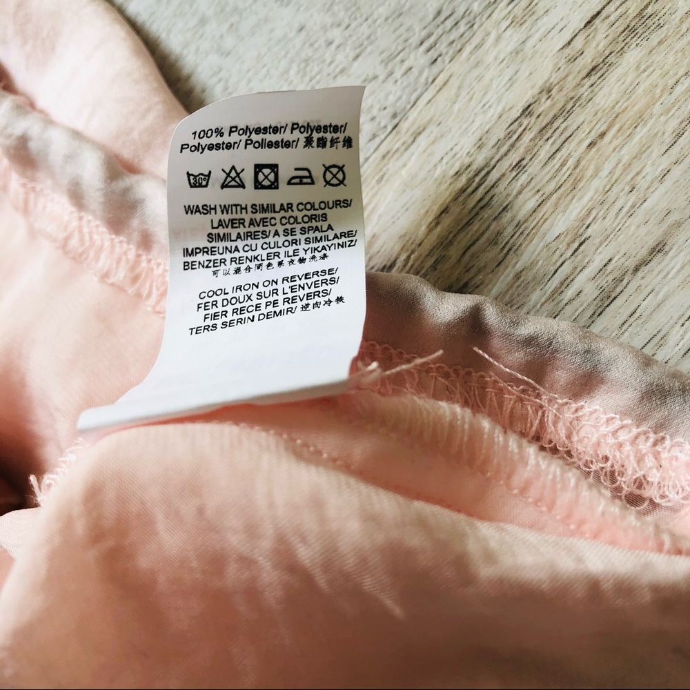 Missguided blush pink pullover half zip top sz 6 - Picture 9 of 10